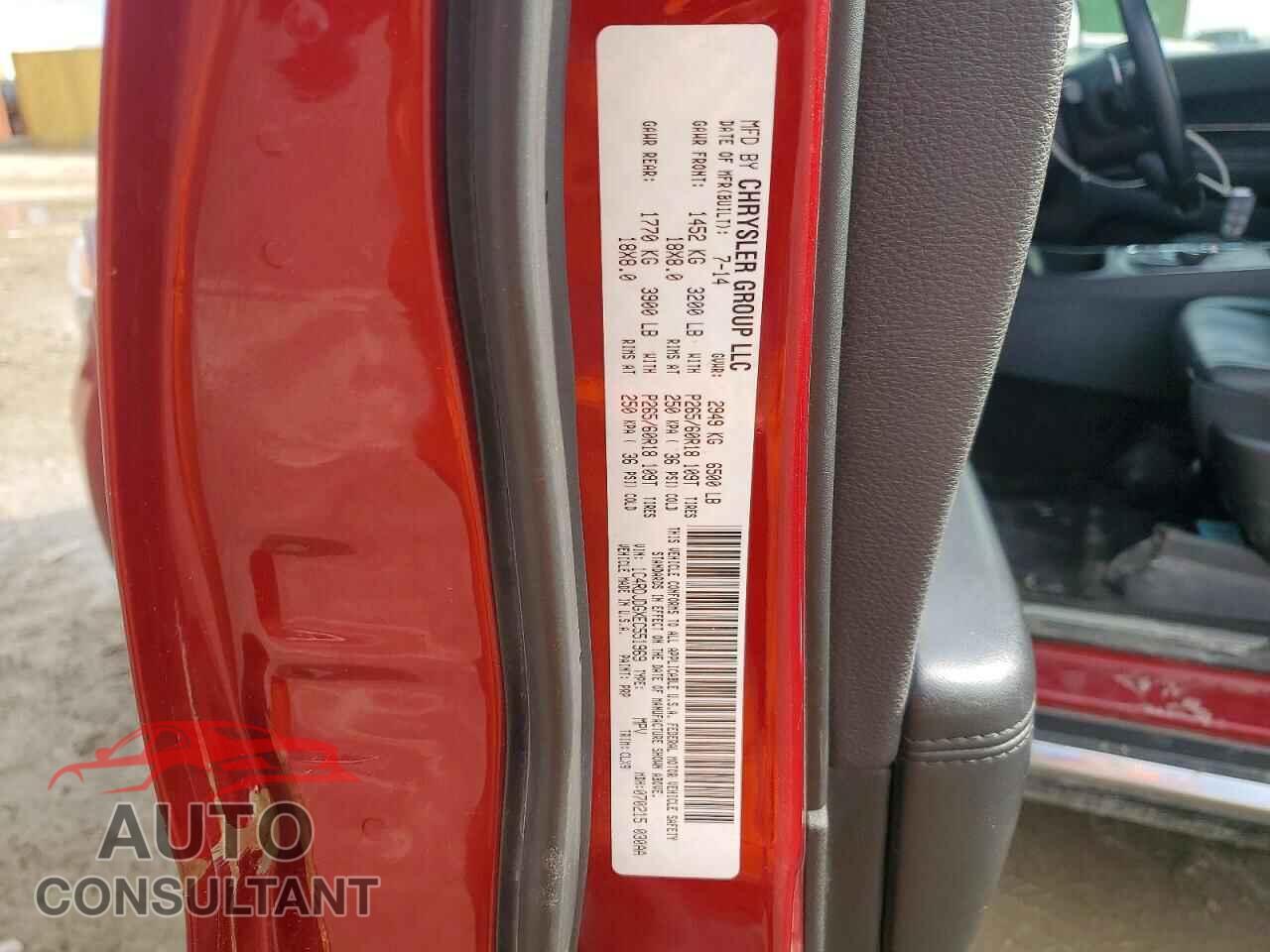 DODGE DURANGO 2014 - 1C4RDJDGXEC551969