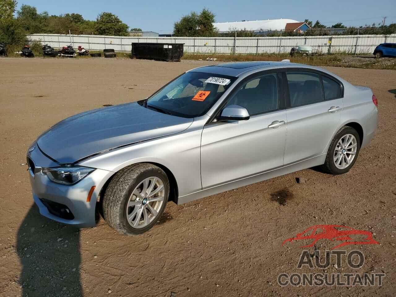 BMW 3 SERIES 2018 - WBA8A3C57JA489384