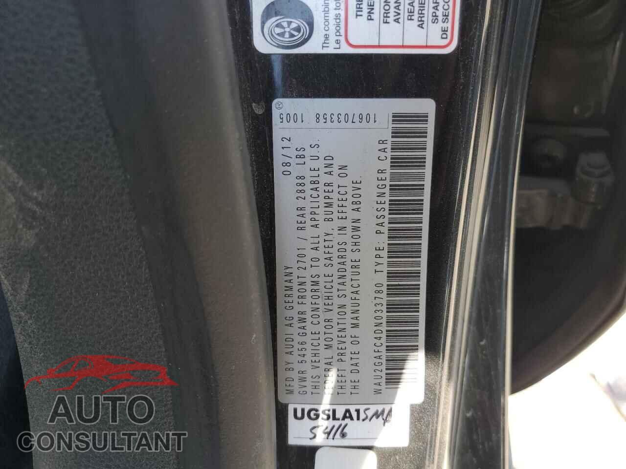 AUDI A7 2013 - WAU2GAFC4DN033780