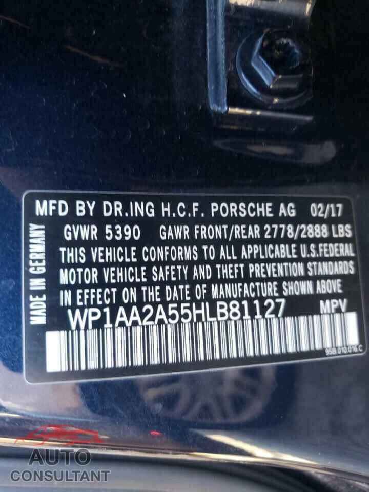 PORSCHE MACAN 2017 - WP1AA2A55HLB81127