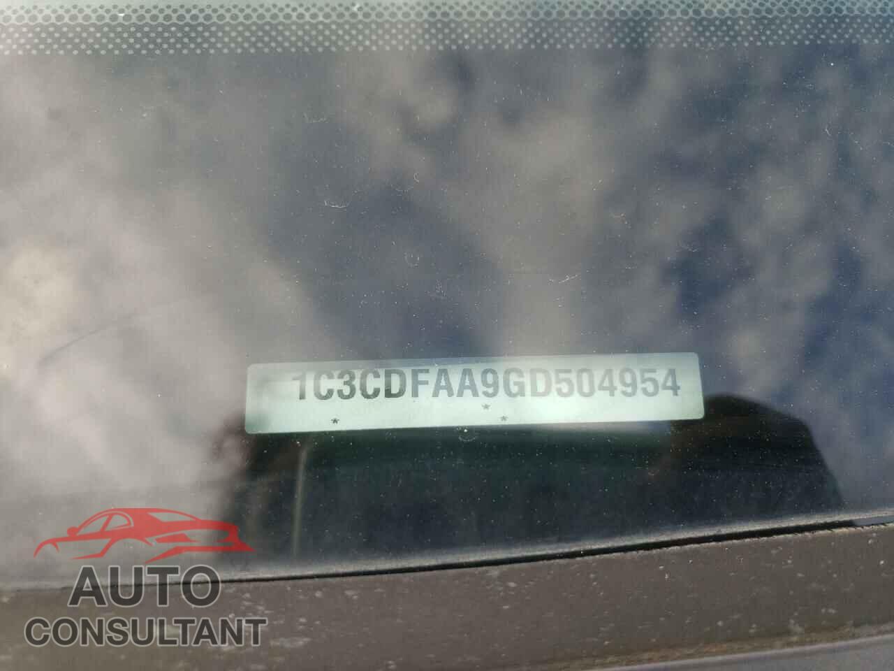 DODGE DART 2016 - 1C3CDFAA9GD504954