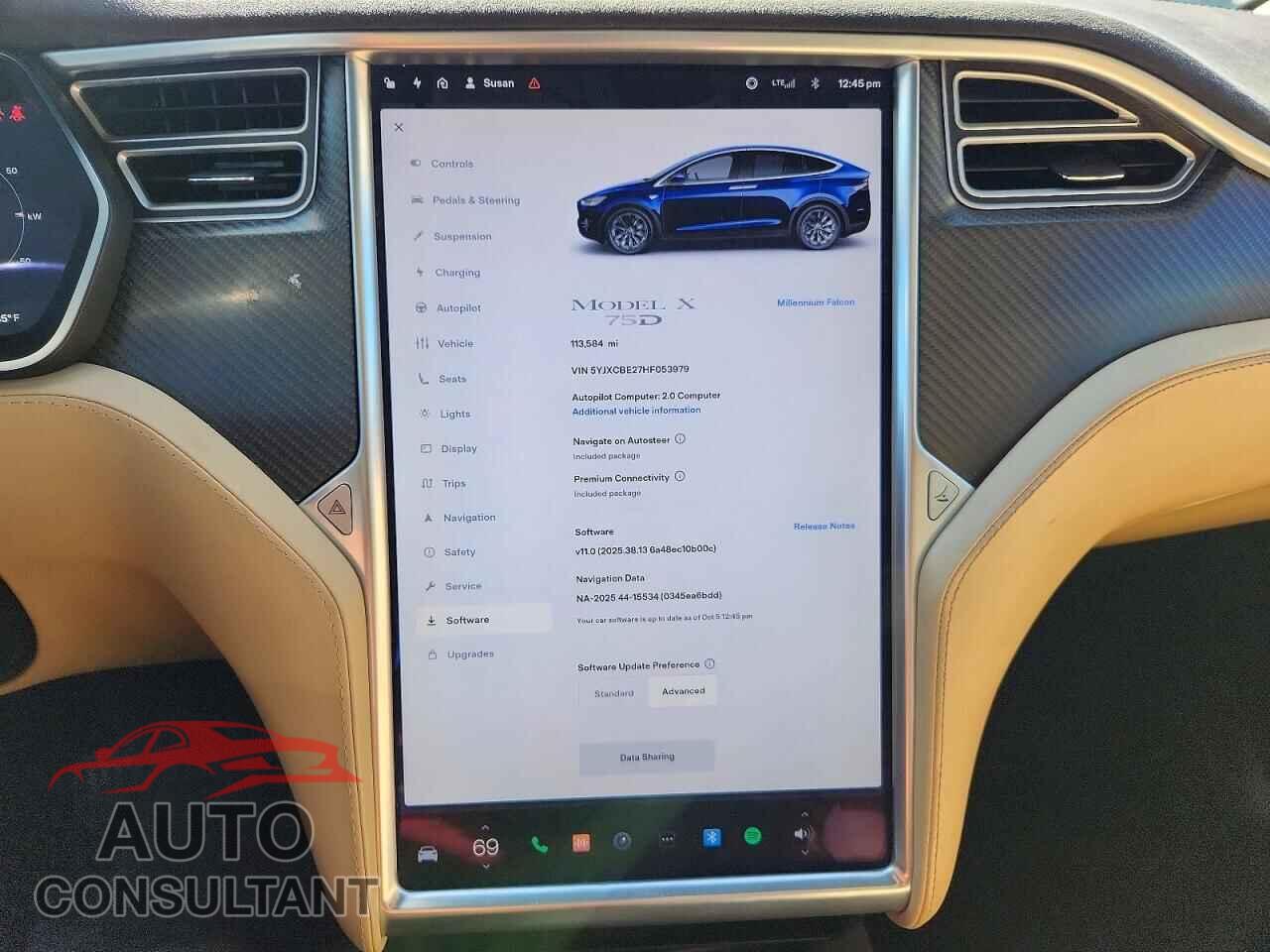 TESLA MODEL X 2017 - 5YJXCBE27HF053979