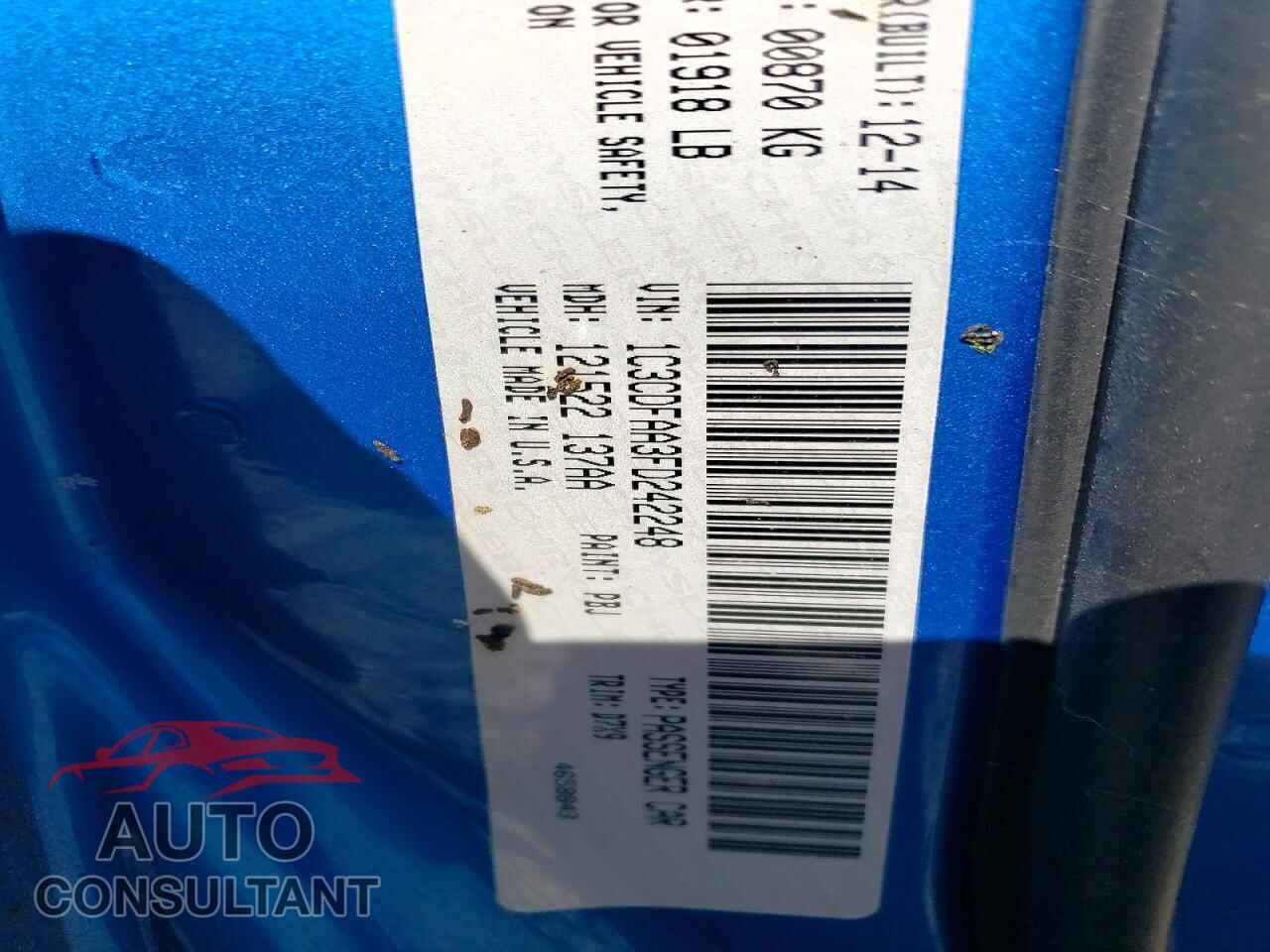 DODGE DART 2015 - 1C3CDFAA3FD242248