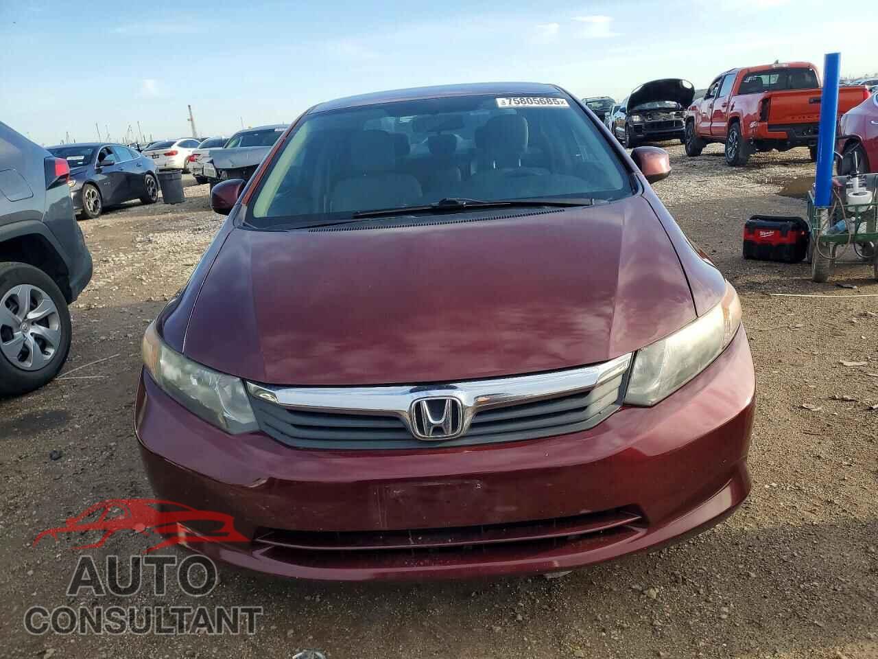 HONDA CIVIC 2012 - 19XFB2F55CE044784