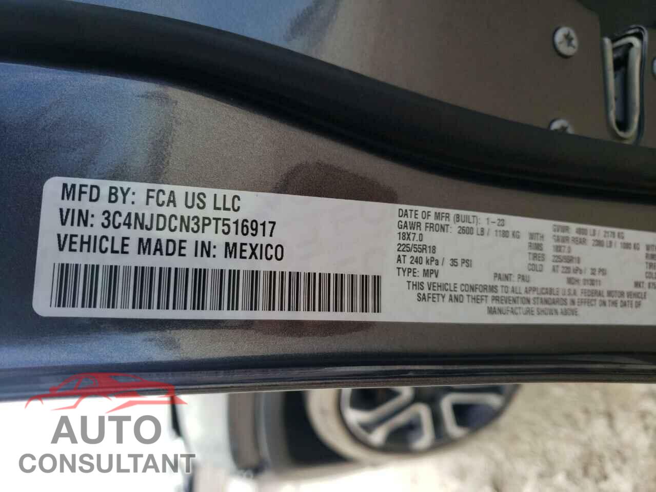JEEP COMPASS 2023 - 3C4NJDCN3PT516917