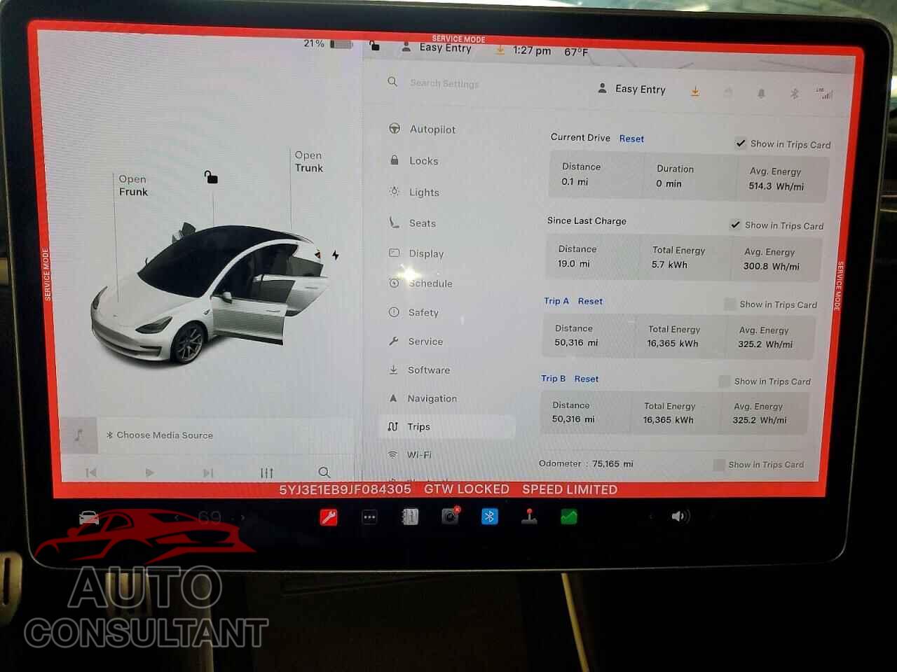 TESLA MODEL 3 2018 - 5YJ3E1EB9JF084305