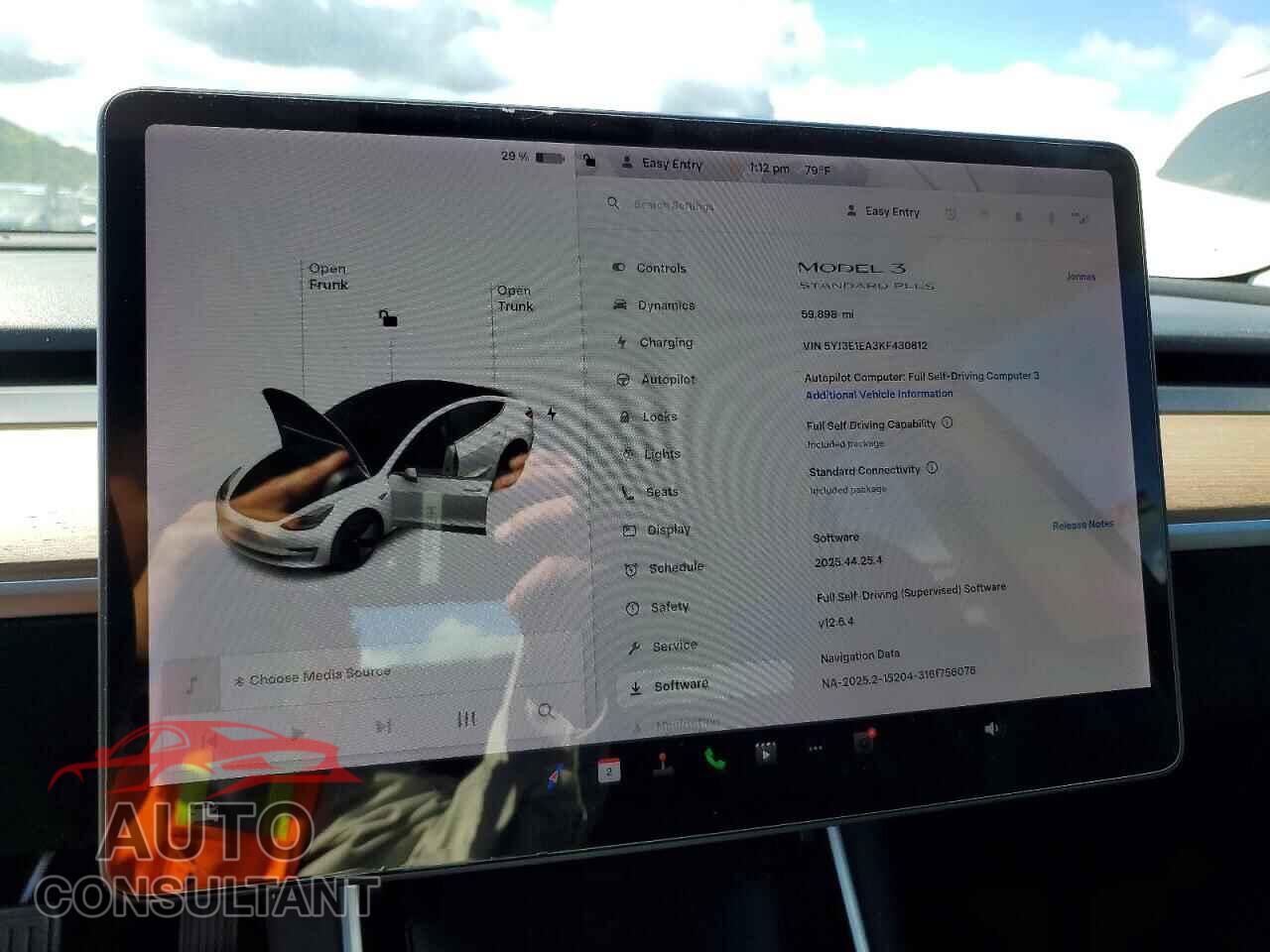 TESLA MODEL 3 2019 - 5YJ3E1EA3KF430812