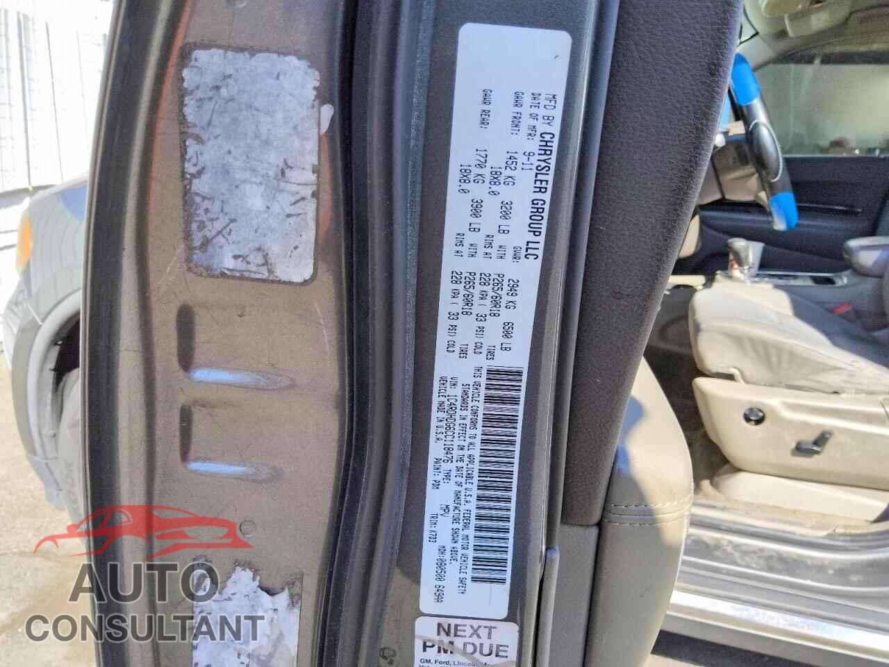DODGE DURANGO 2012 - 1C4RDHDG6CC118476