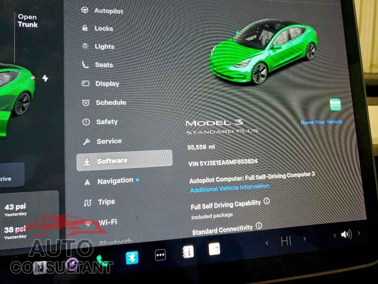 TESLA MODEL 3 2021 - 5YJ3E1EA6MF853824