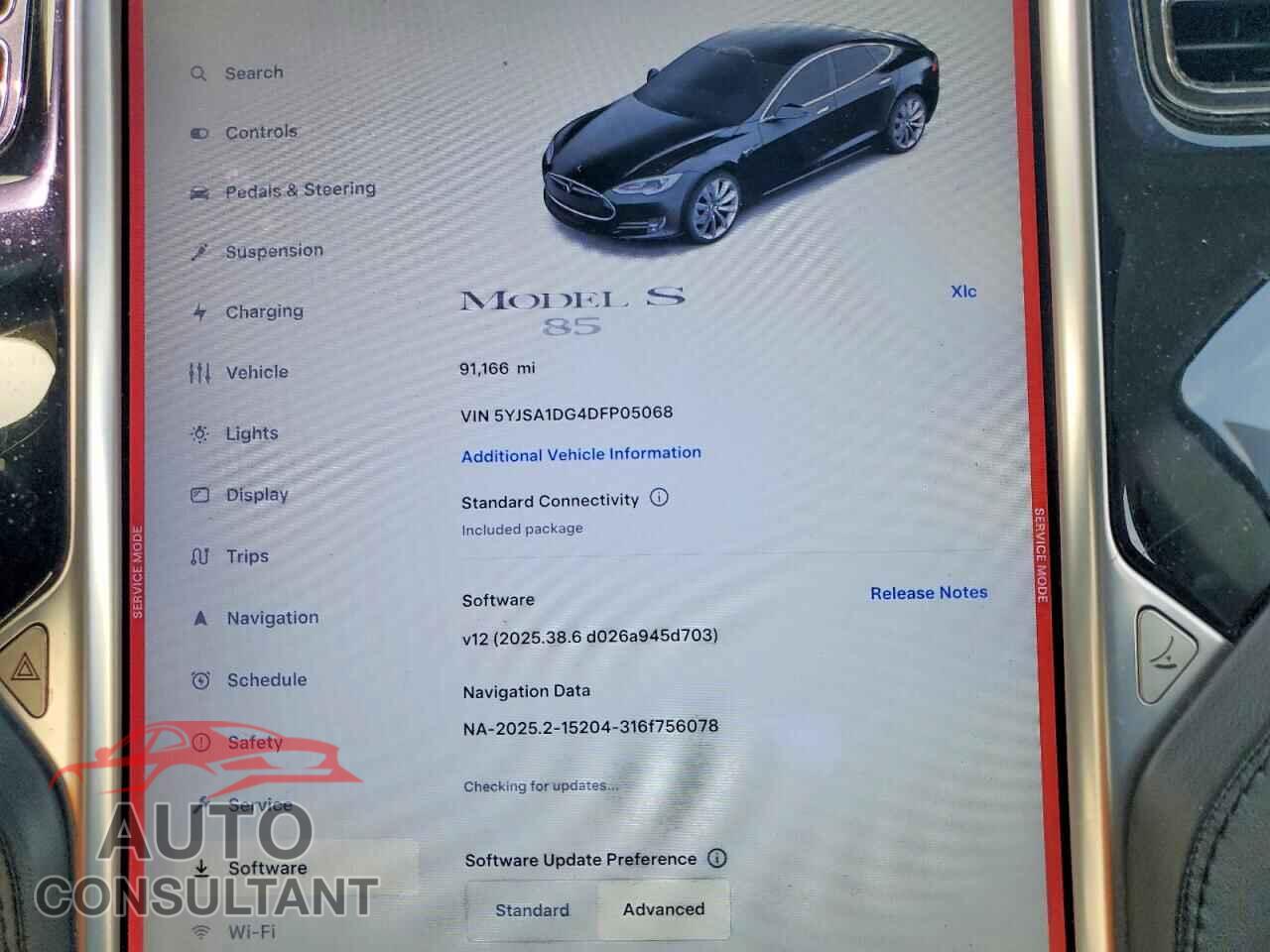 TESLA MODEL S 2013 - 5YJSA1DG4DFP05068