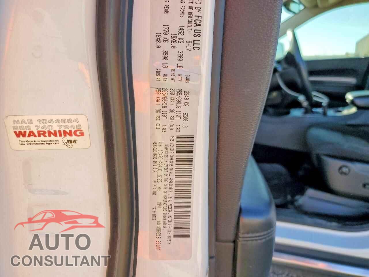 DODGE DURANGO 2018 - 1C4RDHAG4JC115125