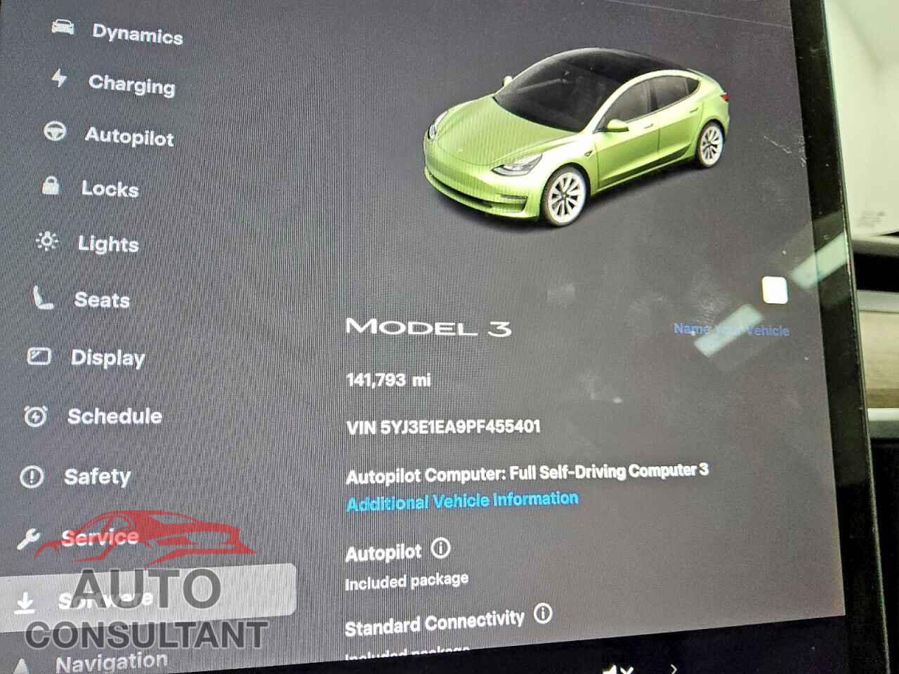 TESLA MODEL 3 2023 - 5YJ3E1EA9PF455401