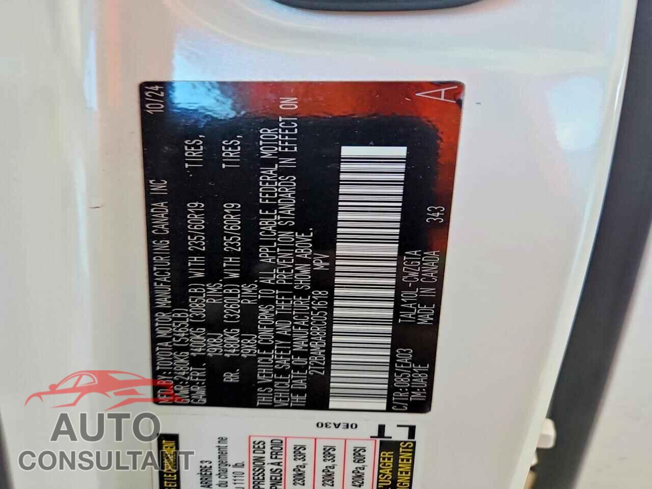LEXUS RX 350 2024 - 2T2BAMBA8RC051618