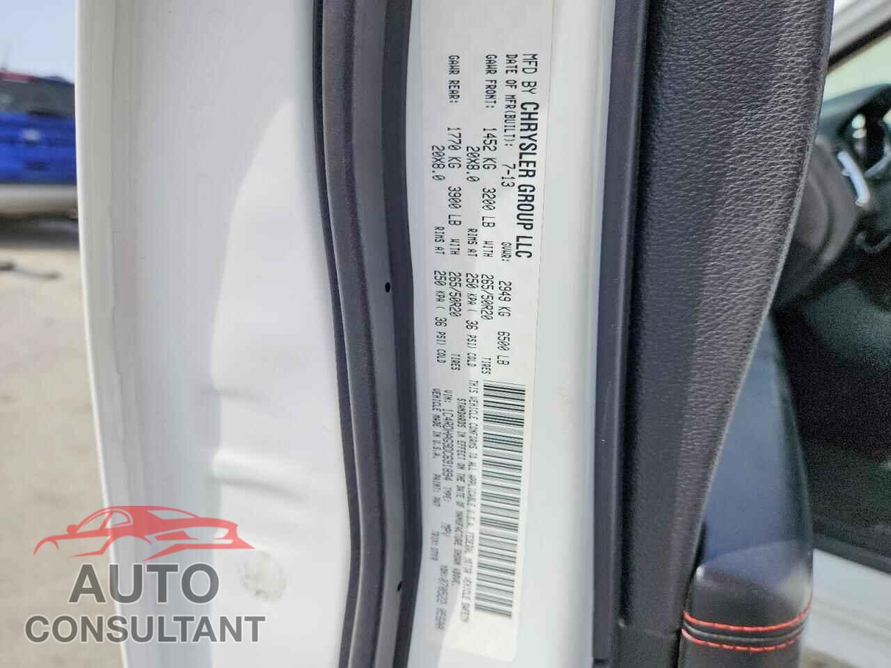 DODGE DURANGO 2013 - 1C4RDHAG9DC691894