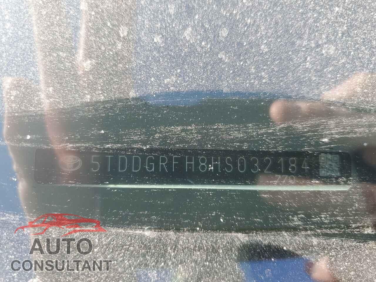 TOYOTA HIGHLANDER 2017 - 5TDDGRFH8HS032184