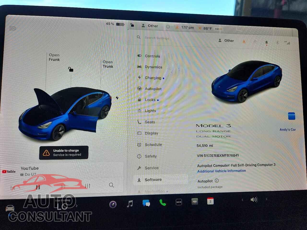 TESLA MODEL 3 2021 - 5YJ3E1EBXMF876841