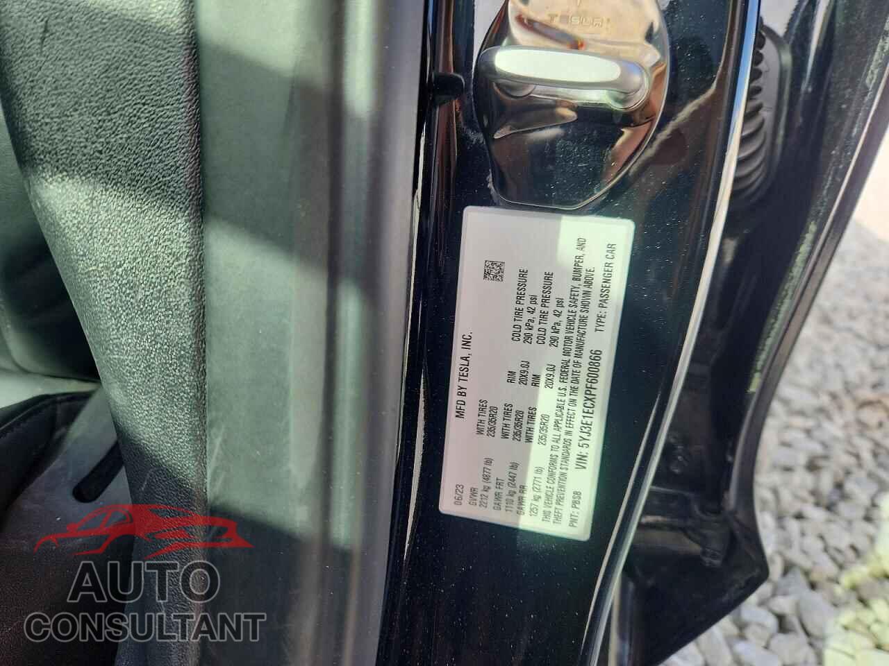 TESLA MODEL 3 2023 - 5YJ3E1ECXPF600866