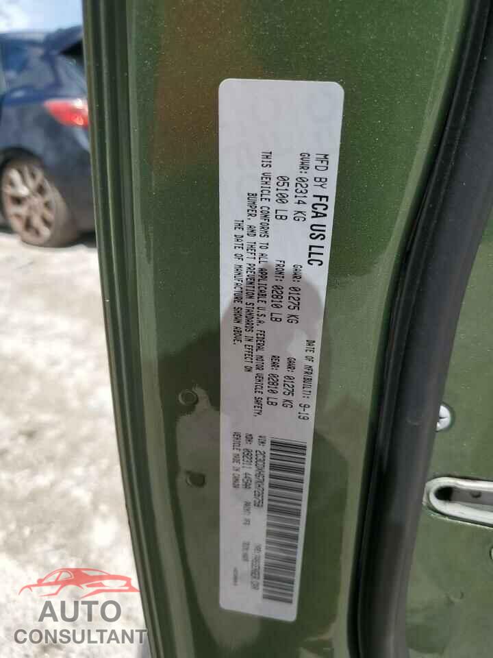 DODGE CHARGER 2019 - 2C3CDXHG7KH726758