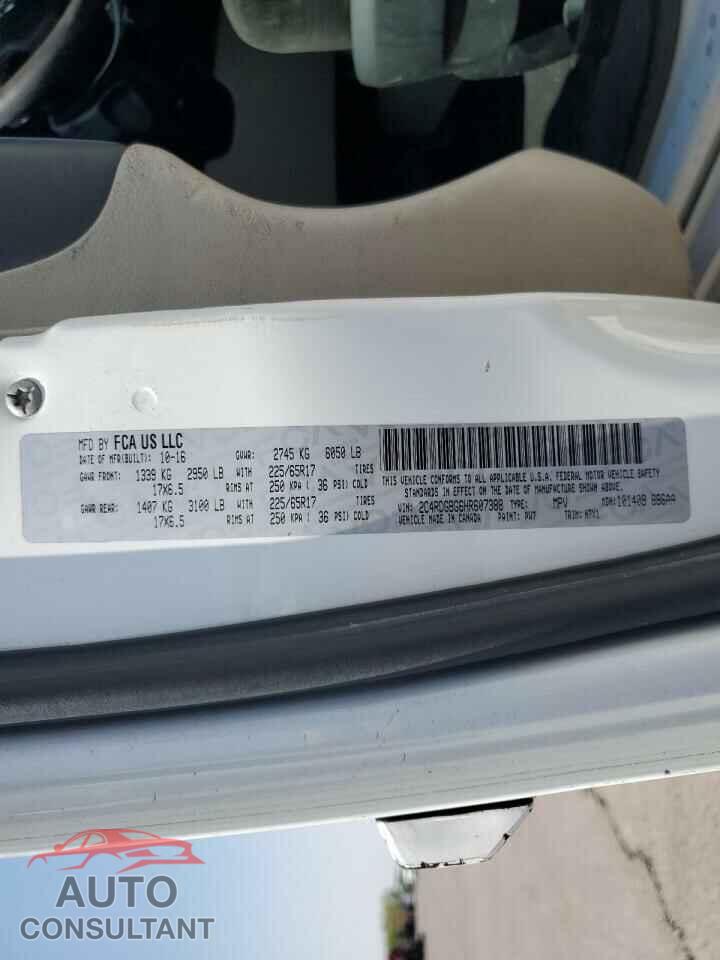 DODGE CARAVAN 2017 - 2C4RDGBG6HR607388