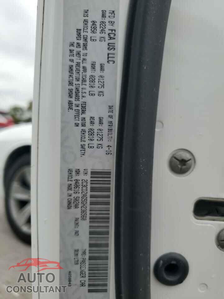 DODGE CHALLENGER 2016 - 2C3CDZAG5GH236560