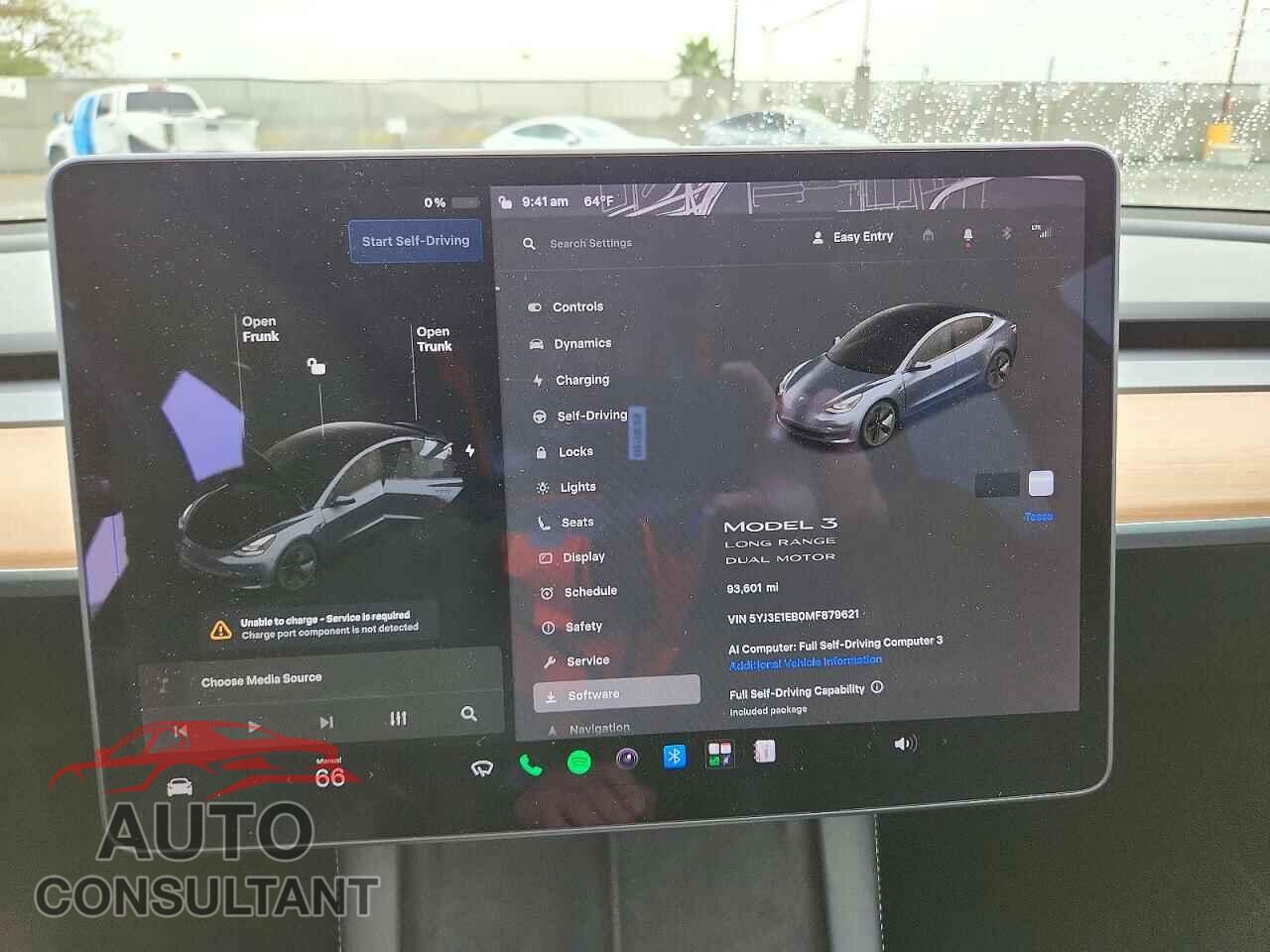 TESLA MODEL 3 2021 - 5YJ3E1EB0MF879621