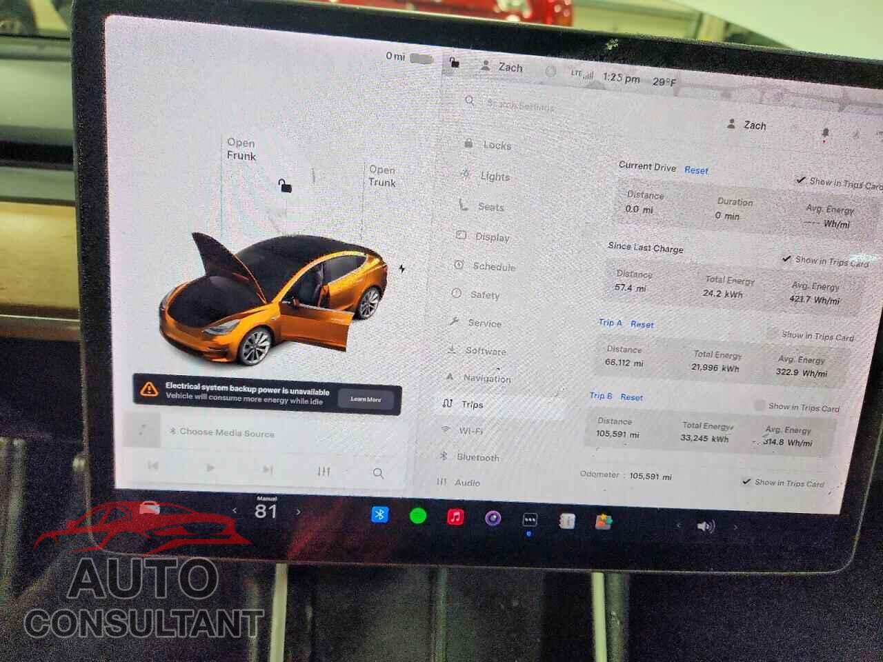 TESLA MODEL 3 2019 - 5YJ3E1EB8KF512477