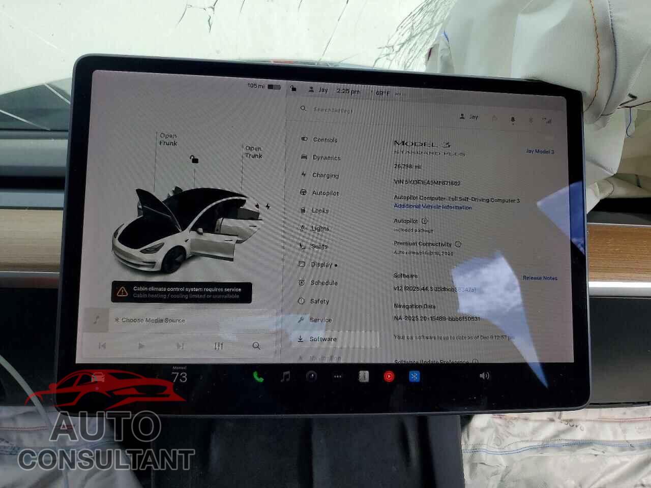 TESLA MODEL 3 2021 - 5YJ3E1EA5MF871862