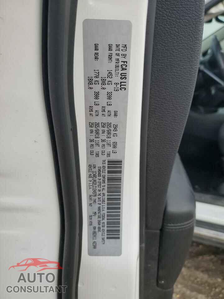 DODGE DURANGO 2020 - 1C4RDJAG2LC124979