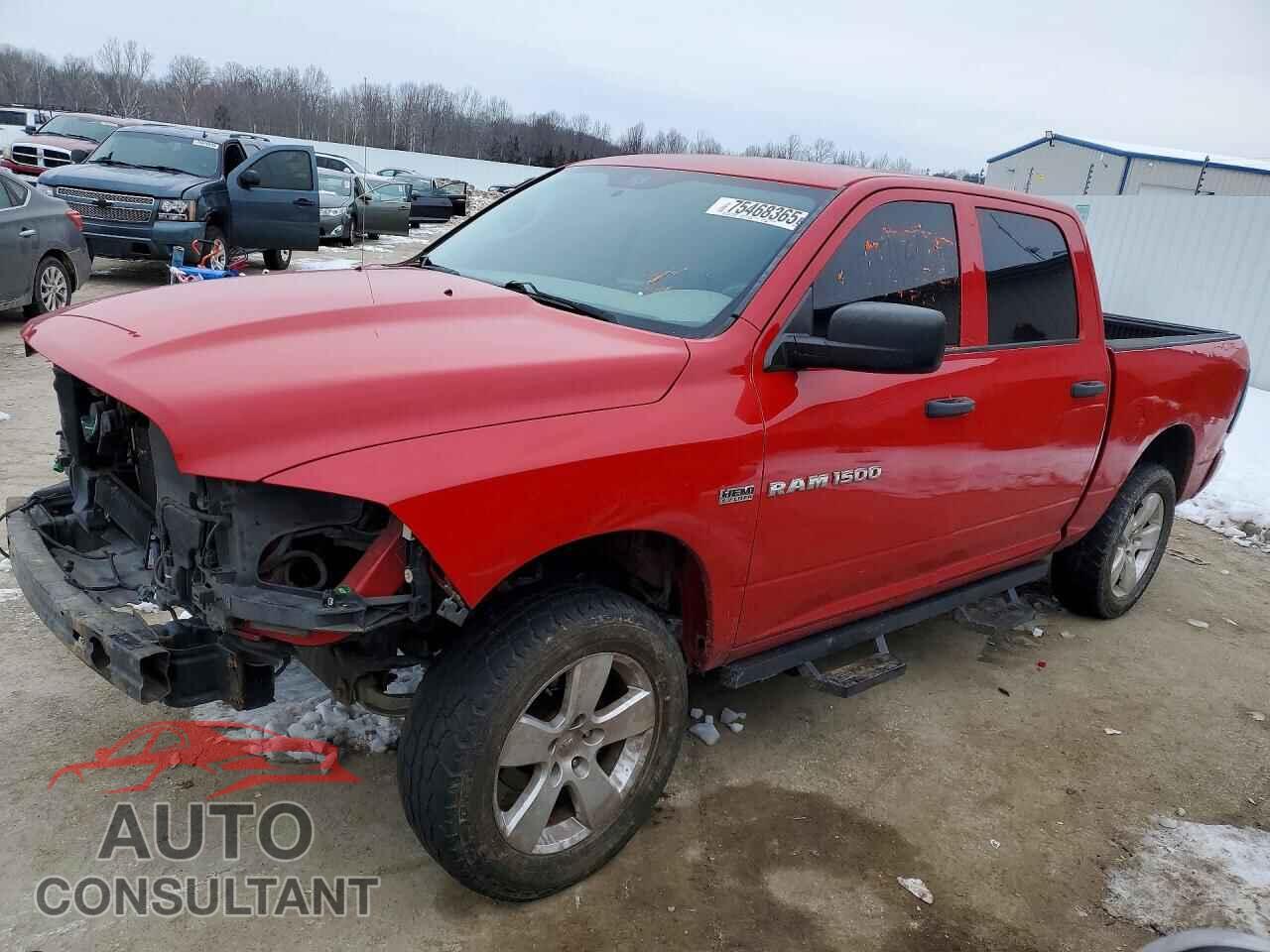 DODGE RAM 1500 2012 - 1C6RD7KT4CS199808