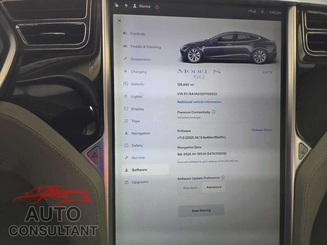 TESLA MODEL S 2013 - 5YJSA1AG1DFP05033