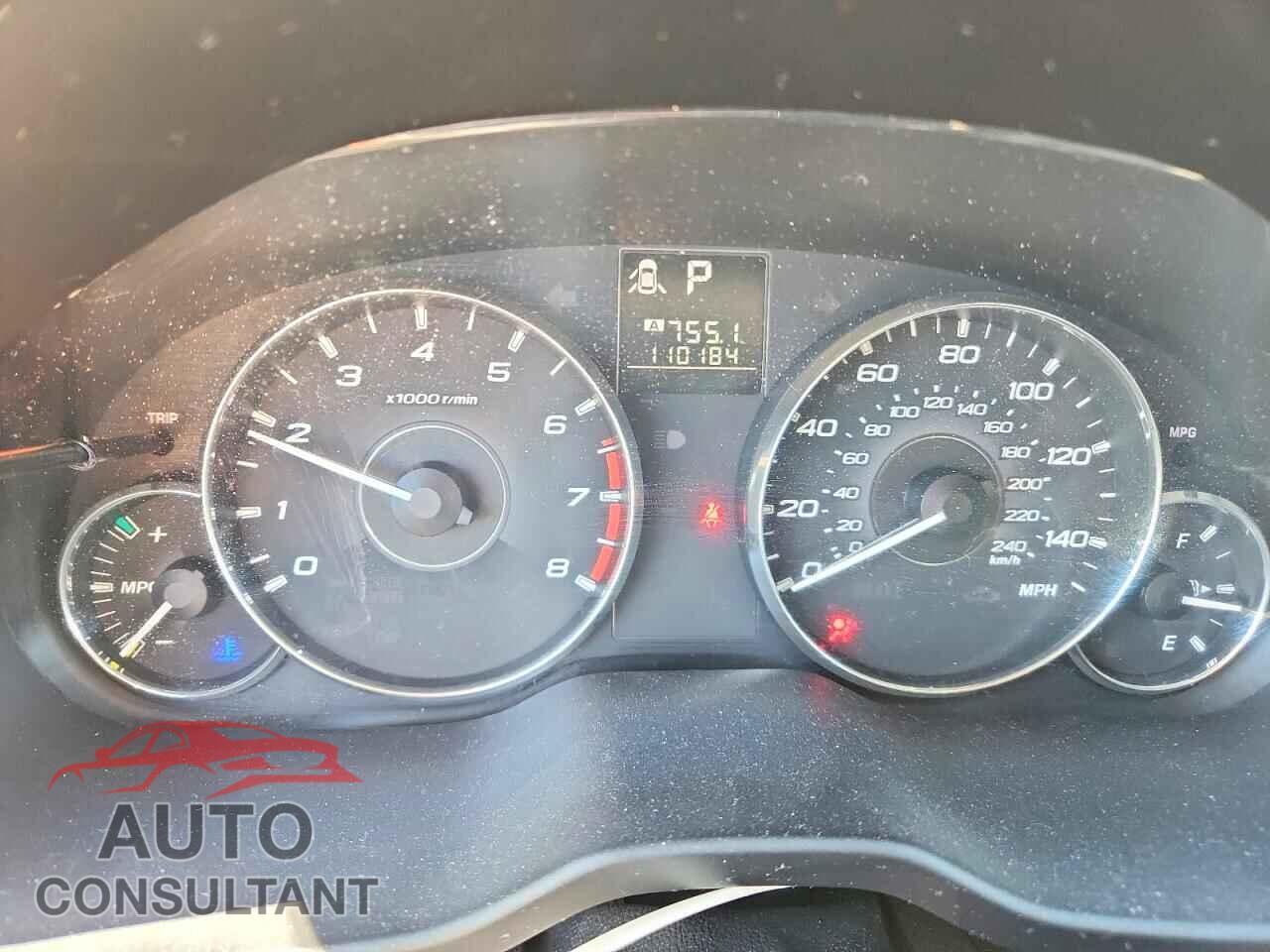 SUBARU OUTBACK 2012 - 4S4BRCCC0C3250245