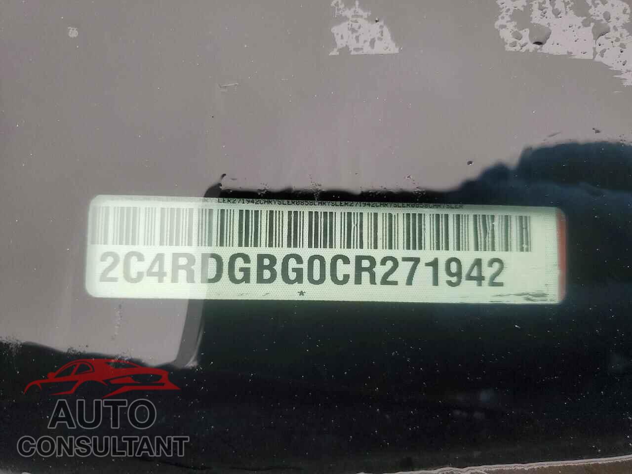 DODGE CARAVAN 2012 - 2C4RDGBG0CR271942