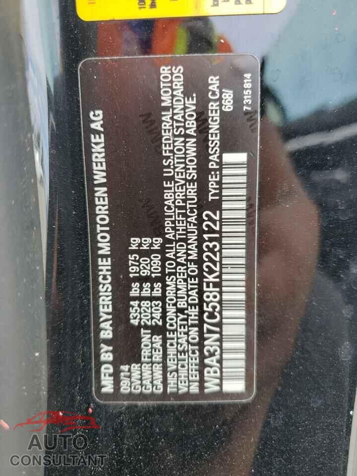 BMW 4 SERIES 2015 - WBA3N7C58FK223122