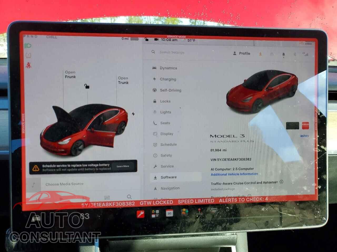 TESLA MODEL 3 2019 - 5YJ3E1EA8KF308382