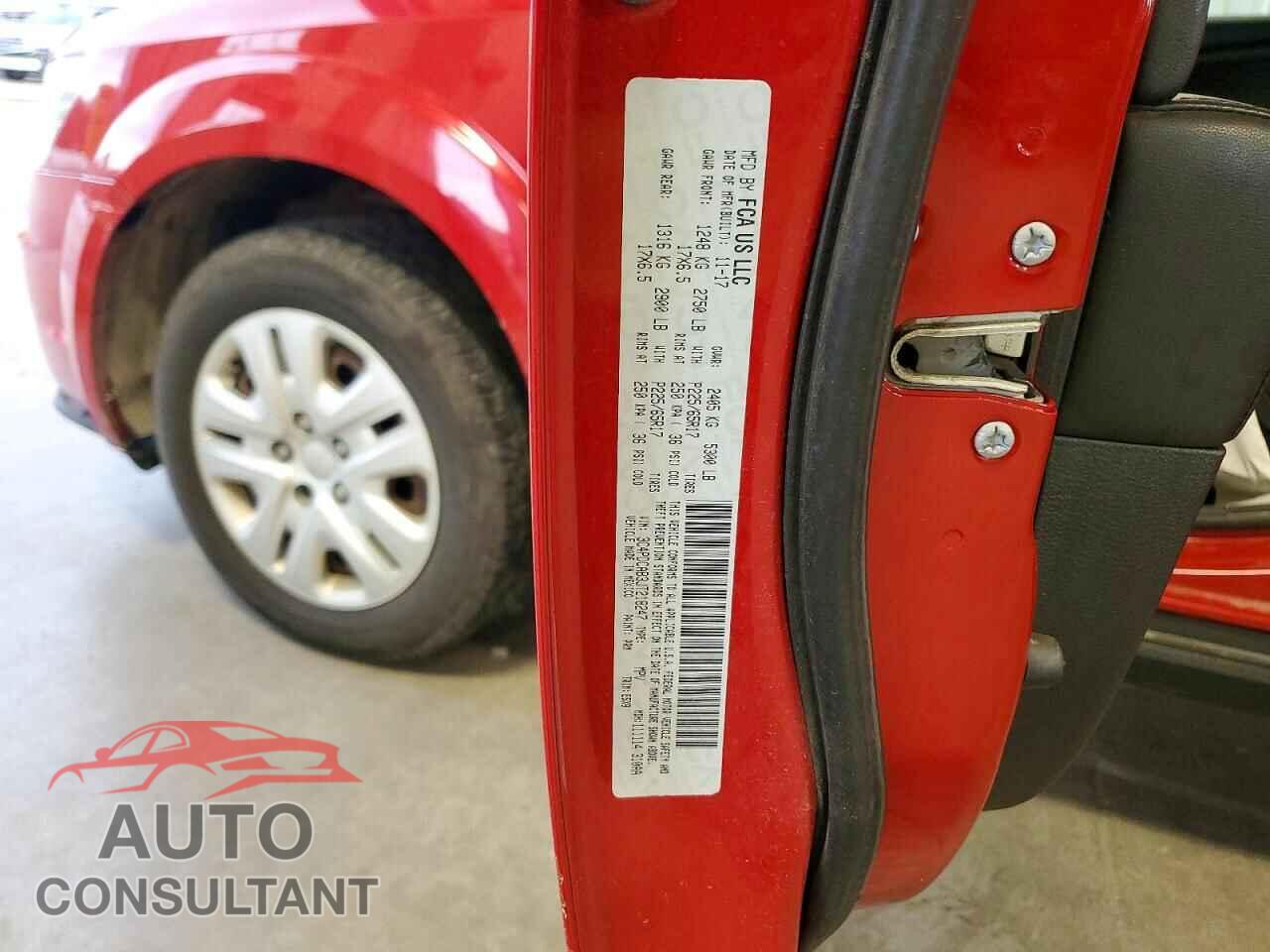 DODGE JOURNEY 2018 - 3C4PDCAB3JT218247