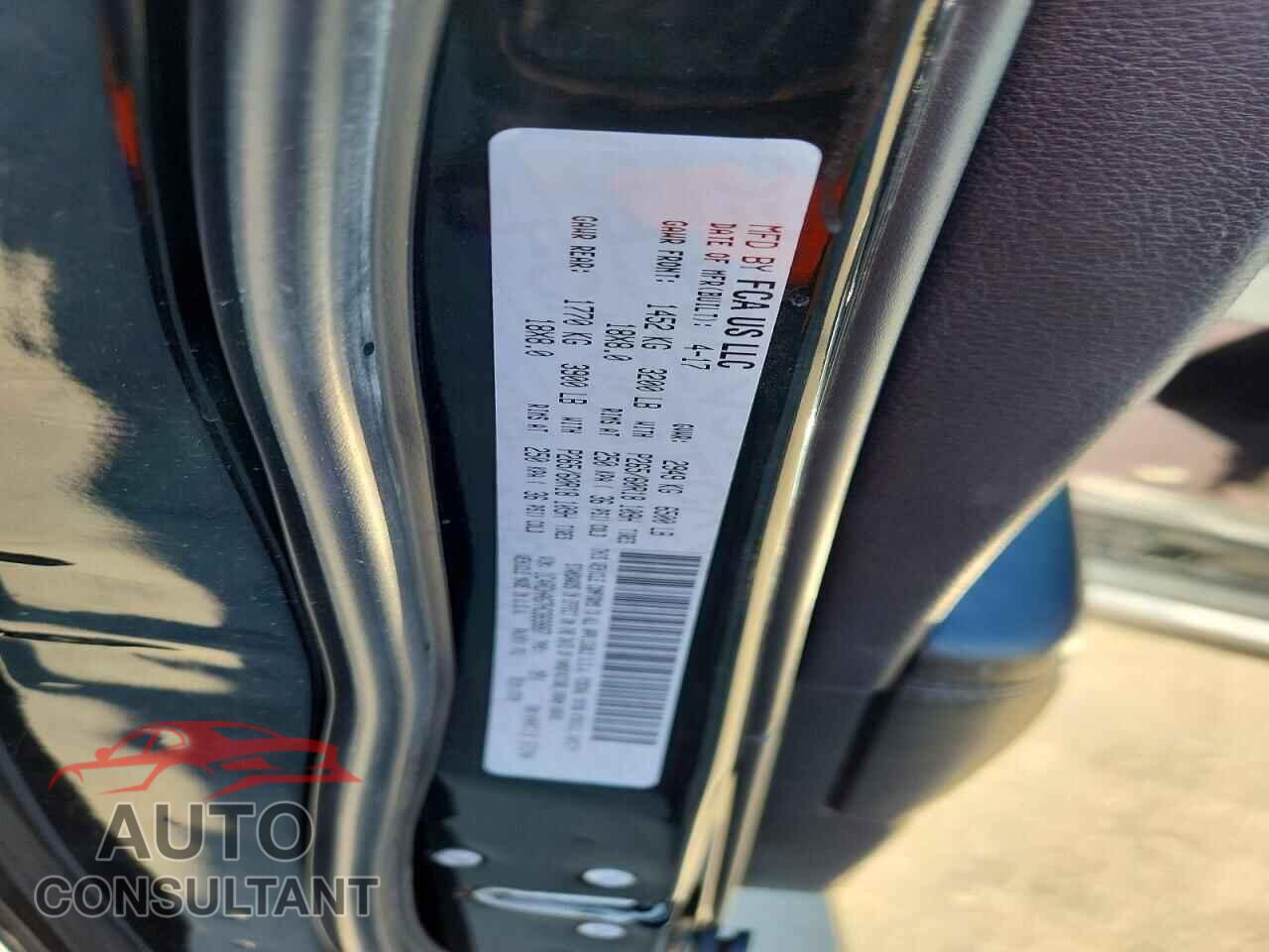 DODGE DURANGO 2017 - 1C4RDHAG7HC869887
