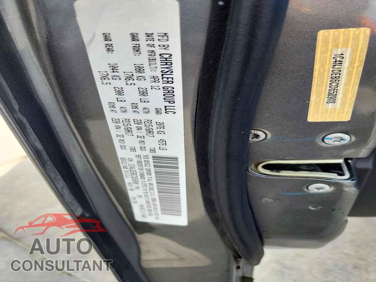 JEEP COMPASS 2012 - 1C4NJDEB6CD658908