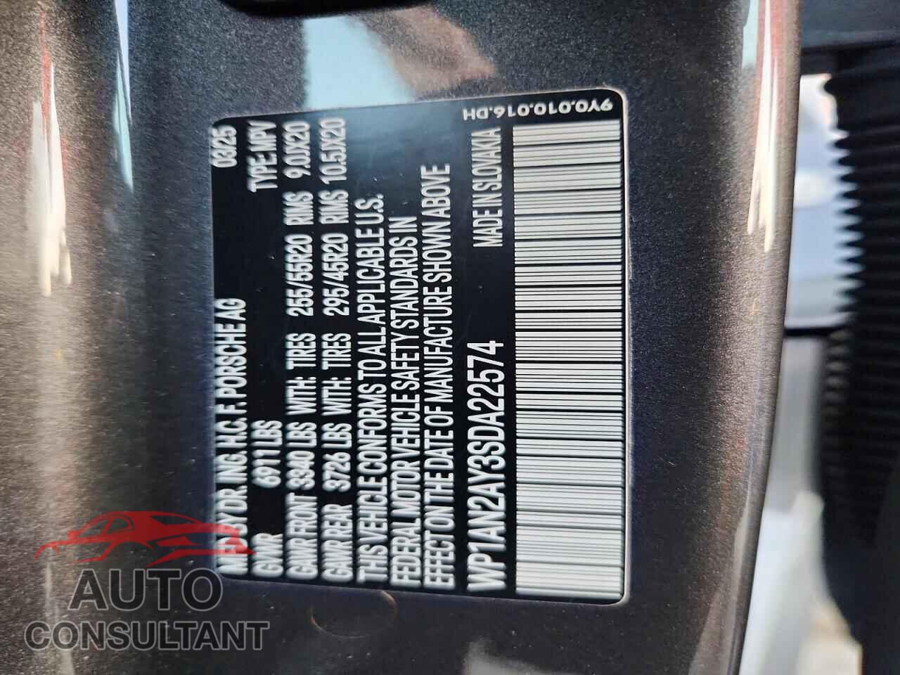 PORSCHE CAYENNE 2025 - WP1AN2AY3SDA22574