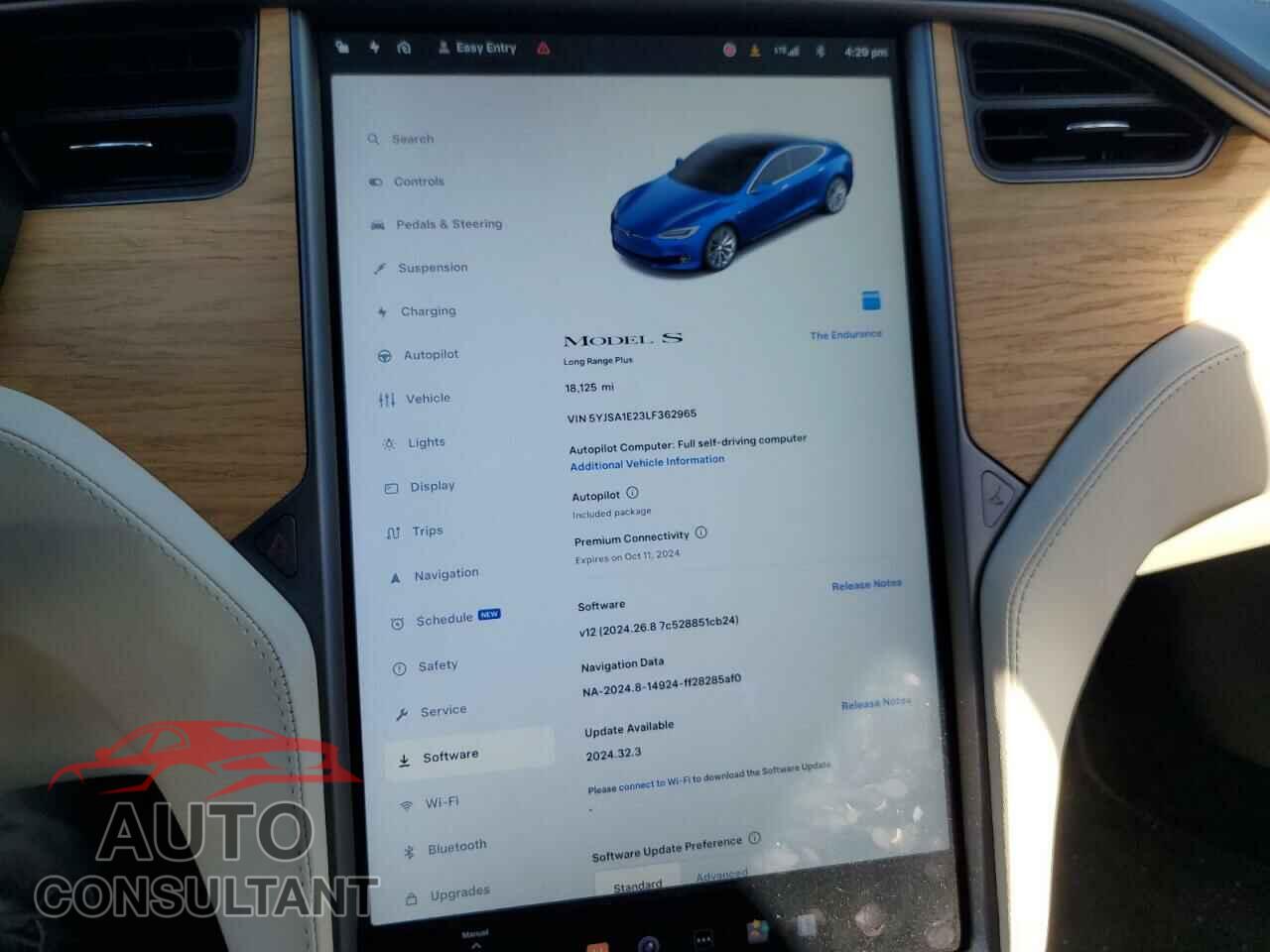TESLA MODEL S 2020 - 5YJSA1E23LF362965