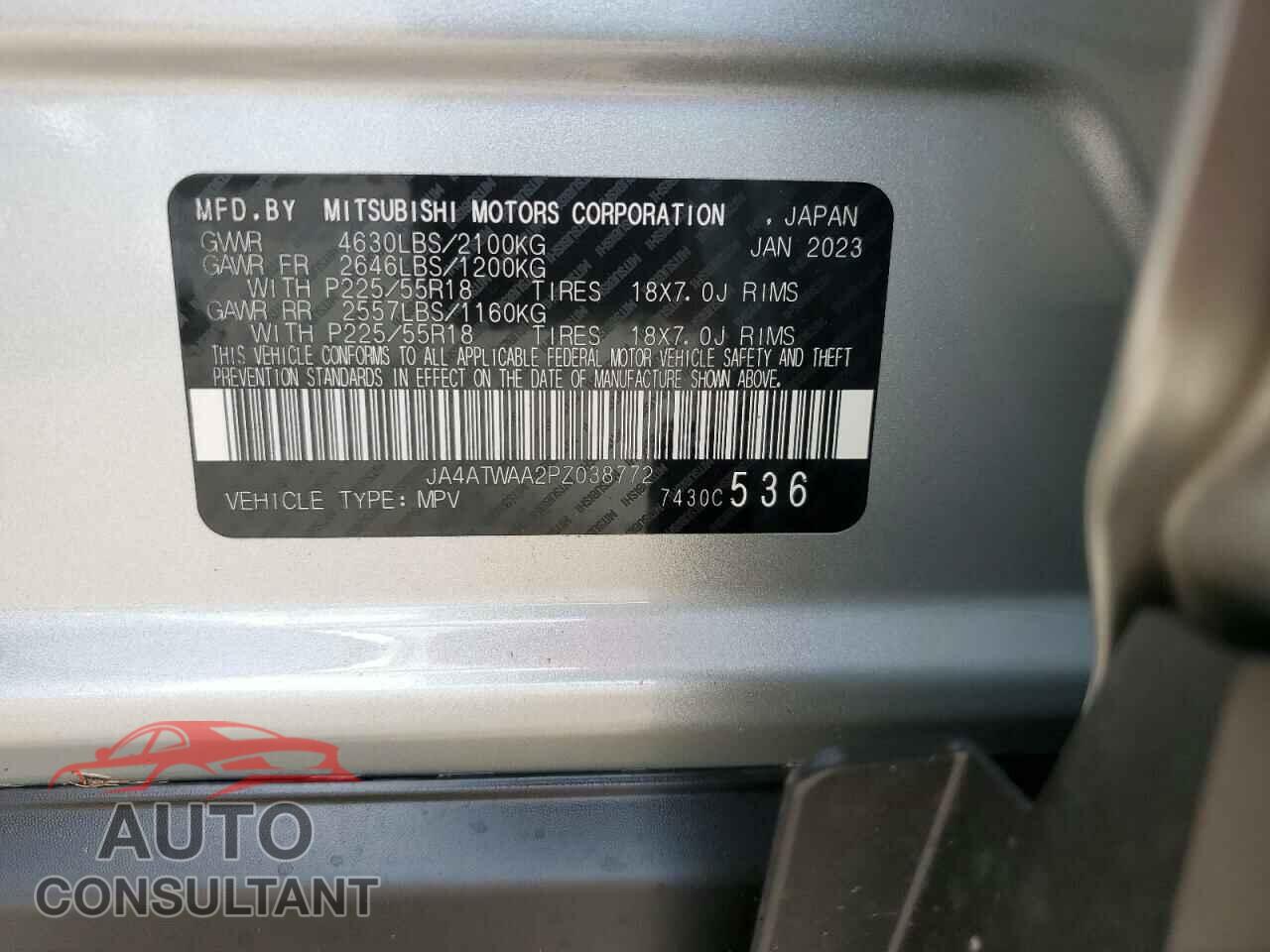 MITSUBISHI ECLIPSE 2023 - JA4ATWAA2PZ038772