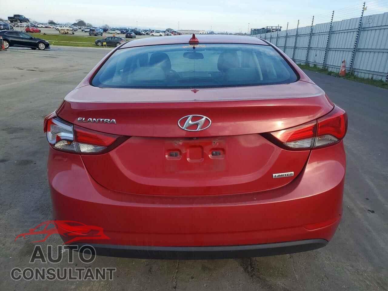 HYUNDAI ELANTRA 2014 - KMHDH4AE9EU161454