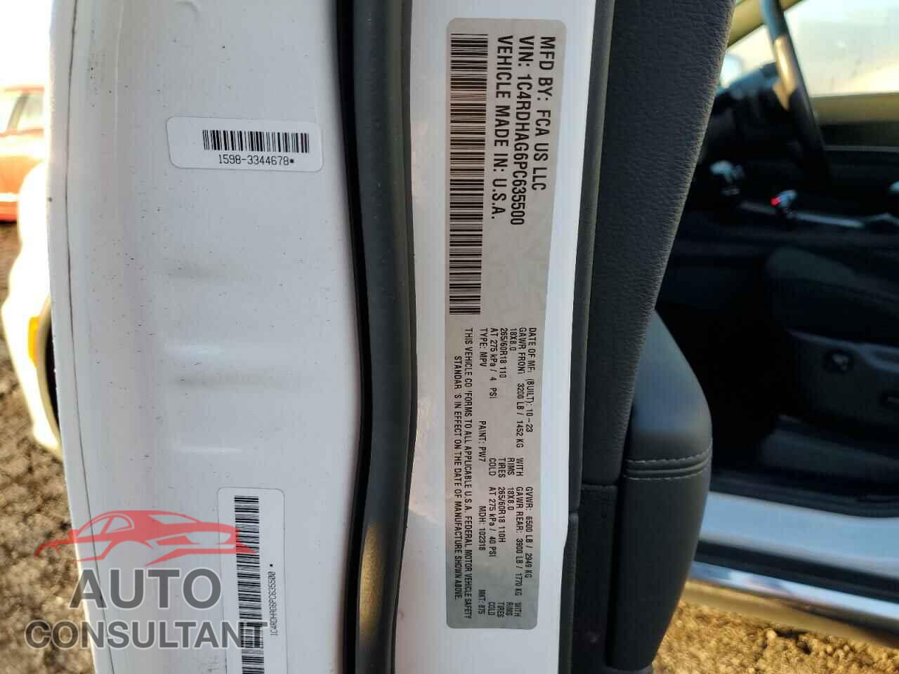 DODGE DURANGO 2023 - 1C4RDHAG6PC635500