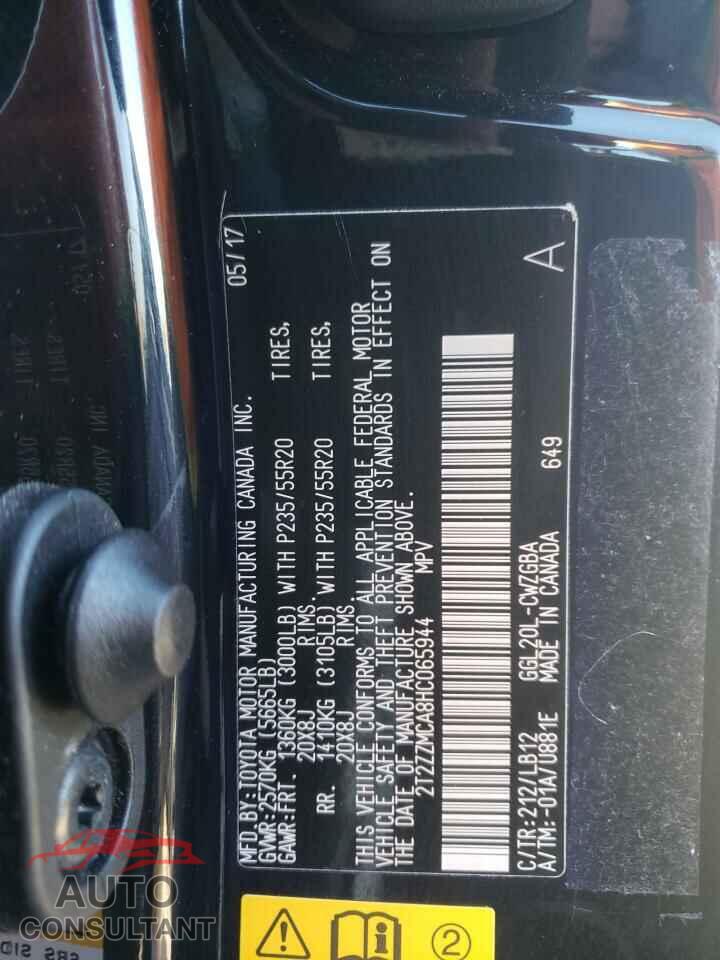 LEXUS RX350 2017 - 2T2ZZMCA8HC065944