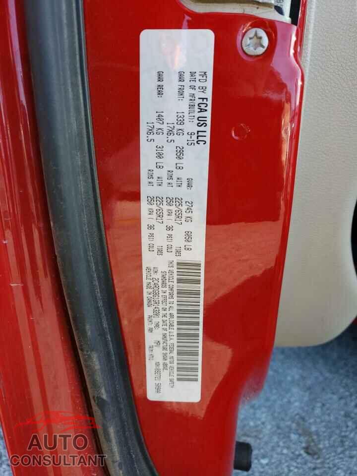 DODGE CARAVAN 2016 - 2C4RDGBG1GR143201
