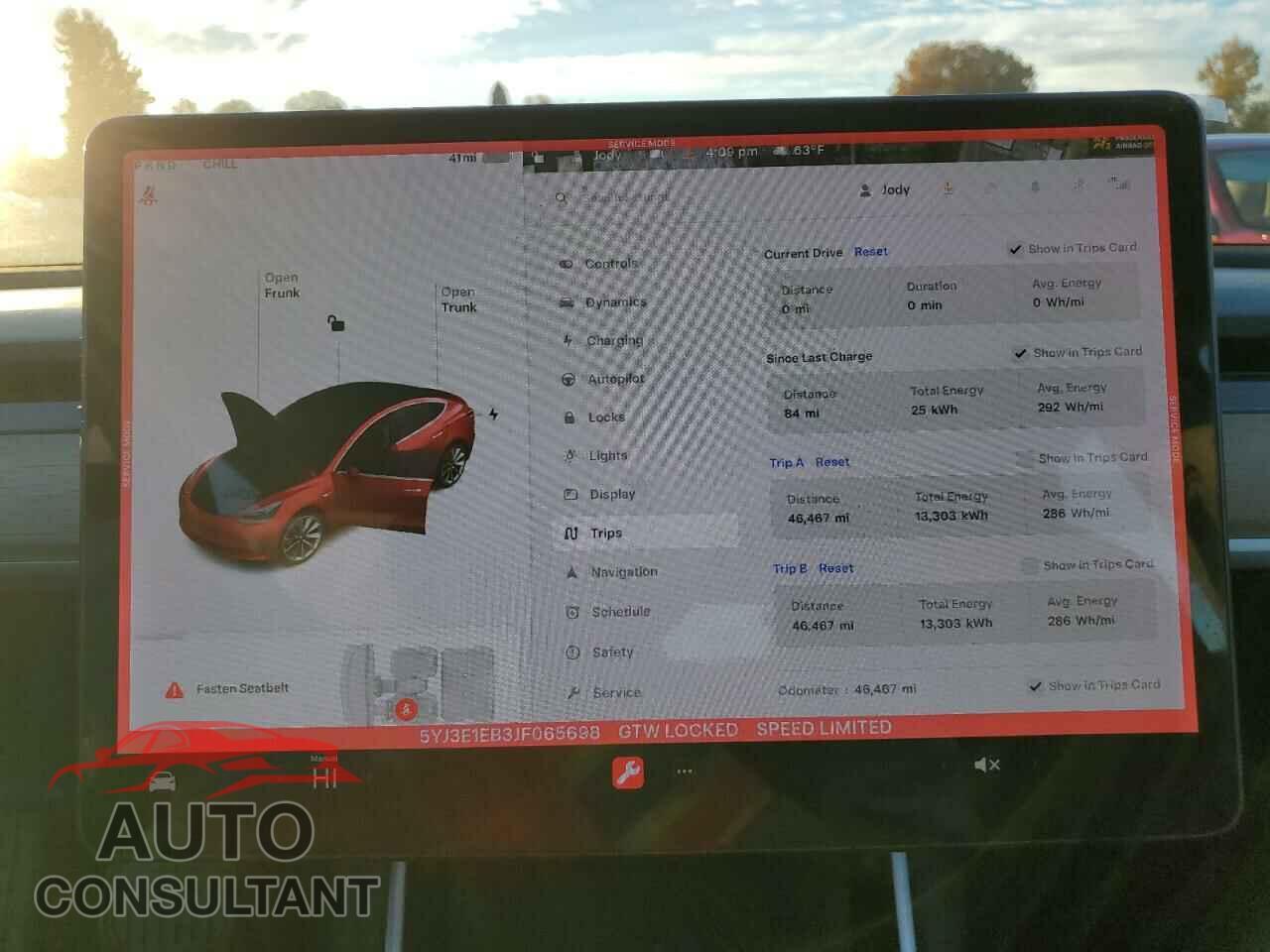 TESLA MODEL 3 2018 - 5YJ3E1EB3JF065698