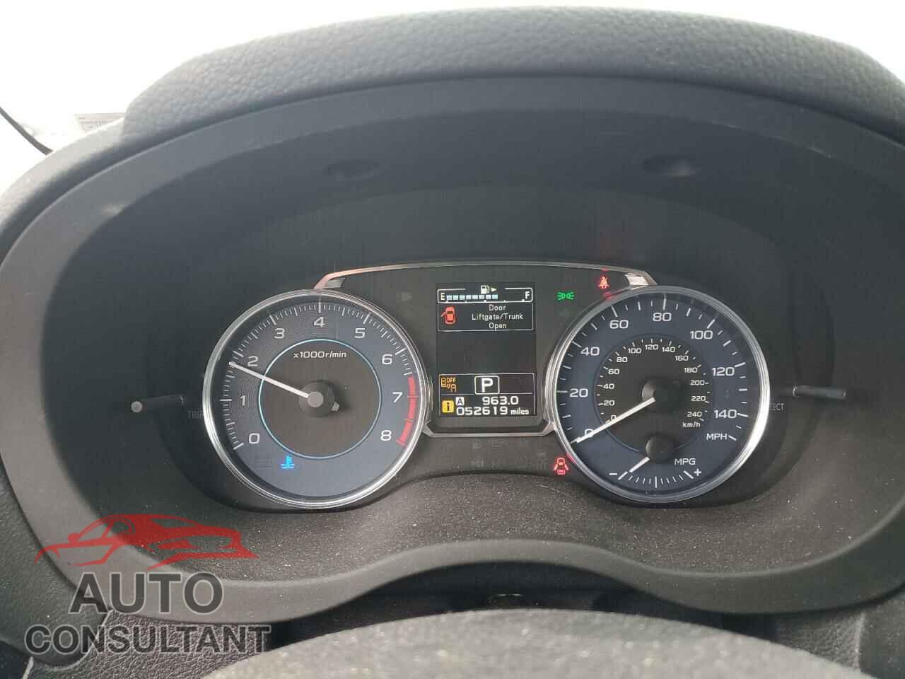 SUBARU CROSSTREK 2017 - JF2GPABC0H8200902