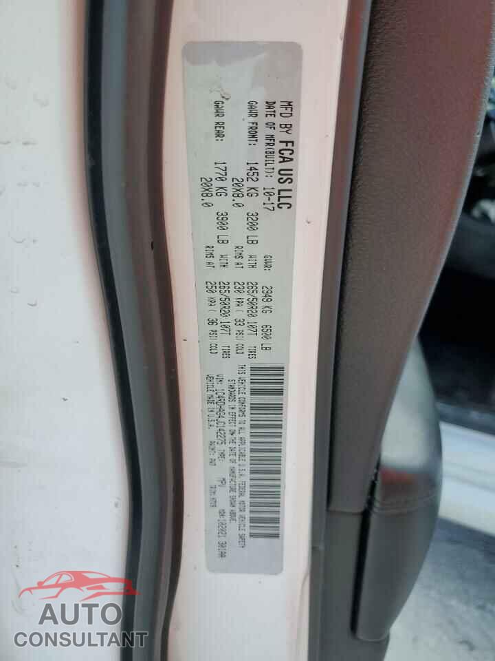 DODGE DURANGO 2018 - 1C4RDHAG4JC142275