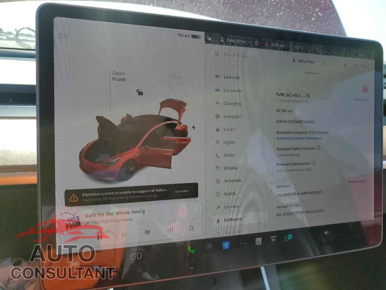 TESLA MODEL 3 2019 - 5YJ3E1EA1KF325928