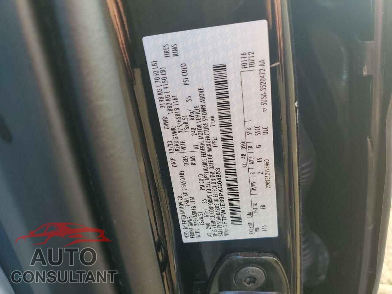 FORD F-150 2023 - 1FTFW1E89PKG04853