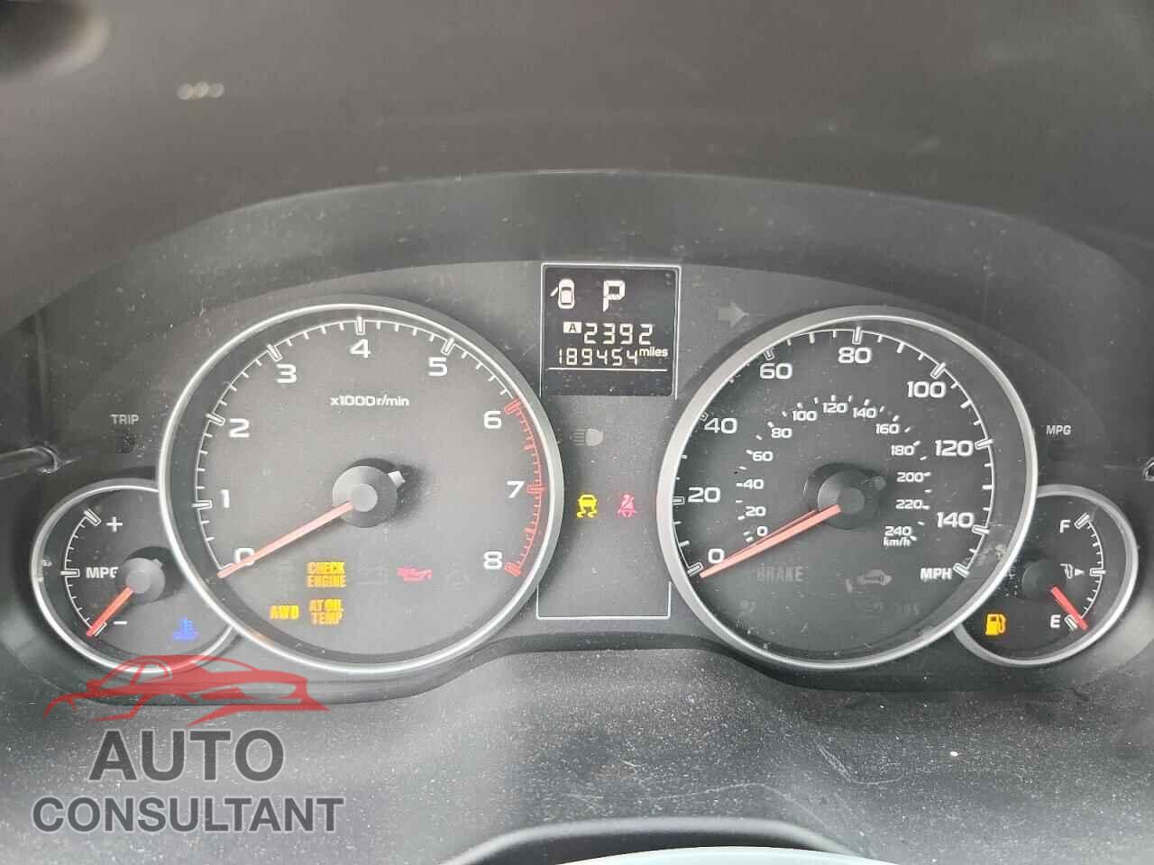 SUBARU OUTBACK 2013 - 4S4BRBCC4D3302066